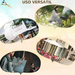 VINSETTO Homcom - Caballete de pintura plegable de madera