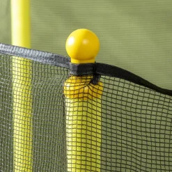 Homcom - Cama elástica con red de seguridad Ø110 cm amarillo* Camas Elásticas