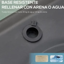 Homcom - Canasta baloncesto ajustable con base* Deportes