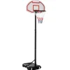 Homcom - Canasta de baloncesto de pie ajustable de 194-249 cm