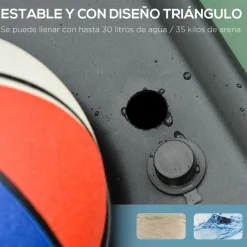 Homcom - Canasta de baloncesto de pie ajustable de 194-249 cm