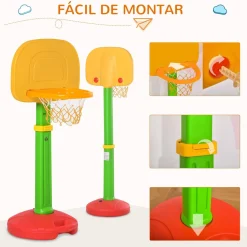 Homcom - Canasta de baloncesto infantil