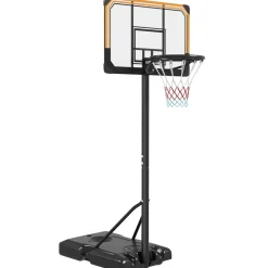 SPORTNOW Homcom - Canasta de baloncesto acero Negro