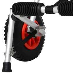 Homcom - Carro para transporte Kayak plegable