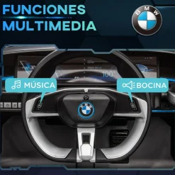 Homcom - Coche elécrico BMW i4 Negro