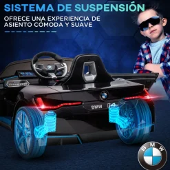 Homcom - Coche elécrico BMW i4 Negro