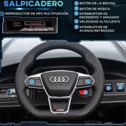 Homcom - Coche eléctrico Audi RS e-tron GT negro