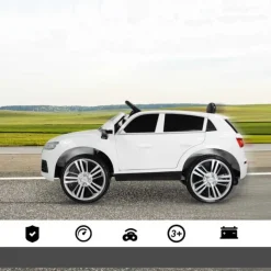 Homcom - Coche Eléctrico Audi Q5 Blanco* Vehículos De Batería O A Pedales