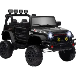 AIYAPLAY Homcom - Coche eléctrico batería 12 V con mando a distancia Negro