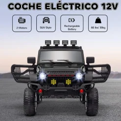 AIYAPLAY Homcom - Coche eléctrico batería 12 V con mando a distancia Negro
