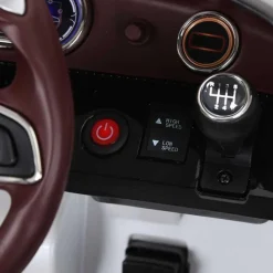 Homcom - Coche Eléctrico Bentley GT Blanco con control remoto* Vehículos De Batería O A Pedales