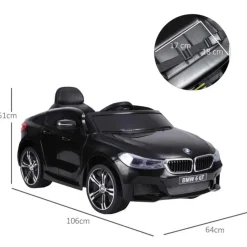 Homcom - Coche Eléctrico Infantil BMW 6GT