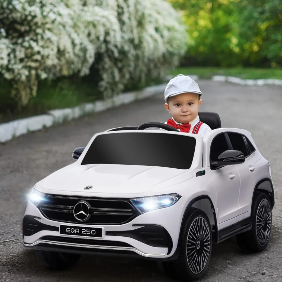 Homcom - Coche Eléctrico Mercedes-Benz EQA Blanco* Vehículos De Batería O A Pedales