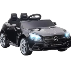 AIYAPLAY Homcom - Coche eléctrico Mercedes SLC 300 Negro con mando* Vehículos De Batería O A Pedales