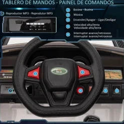 Homcom - Coche eléctrico SUV blanco* Vehículos De Batería O A Pedales