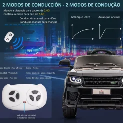 Homcom - Coche eléctrico SUV negro* Vehículos De Batería O A Pedales