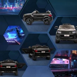 Homcom - Coche eléctrico SUV negro* Vehículos De Batería O A Pedales