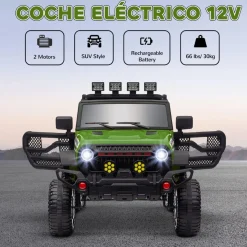 AIYAPLAY Homcom - Coche eléctrico Verde con mando