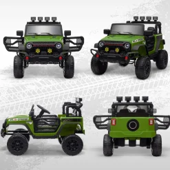 AIYAPLAY Homcom - Coche eléctrico Verde con mando