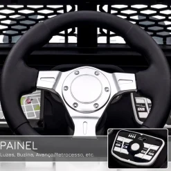 Homcom - Coche todoterreno eléctrico blanco