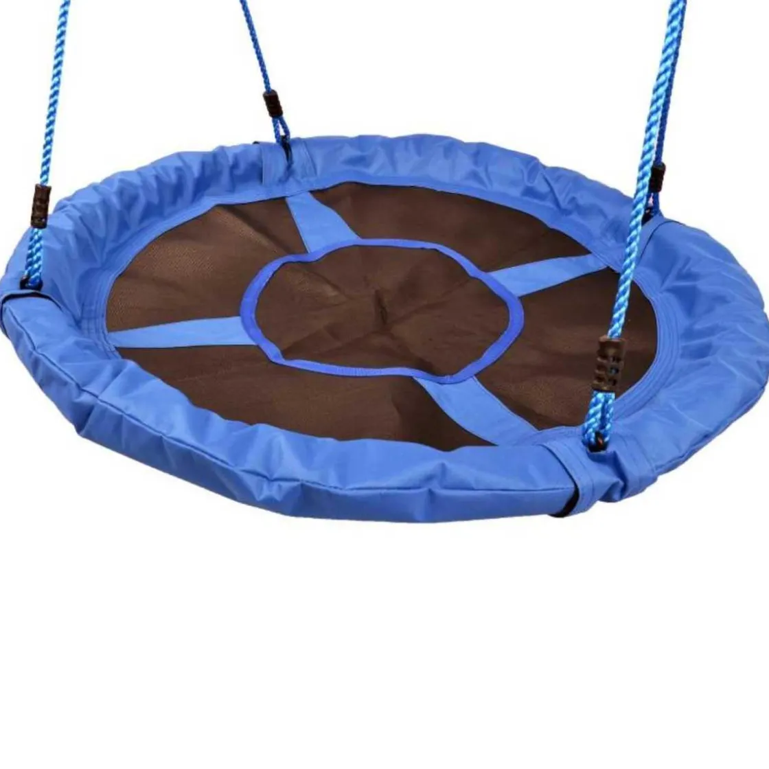 Homcom - Columpio Nido Infantil Azul y Negro