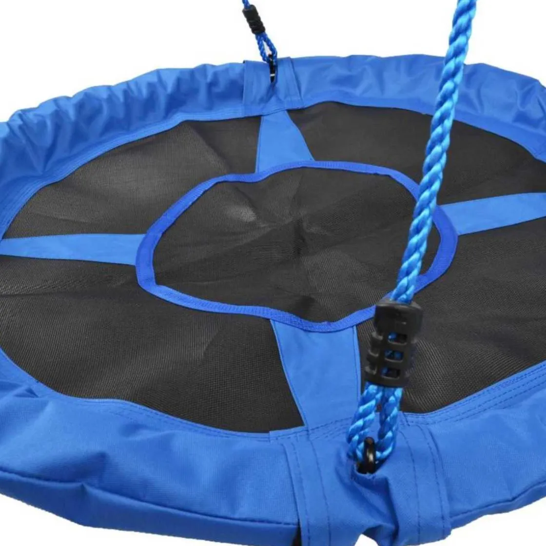 Homcom - Columpio Nido Infantil Azul y Negro