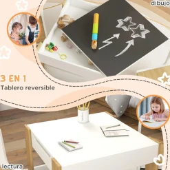 Homcom - Conjunto de Mesa con Sillas* Estilo De Vida