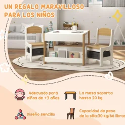 Homcom - Conjunto de Mesa con Sillas* Estilo De Vida