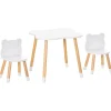 Homcom - Conjunto Mesa + 2 Sillas infantiles Madera