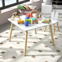 AIYAPLAY Homcom - Conjunto Mesa + 2 sillas Madera* Estilo De Vida