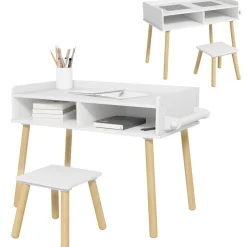 Homcom - Conjunto Mesa + silla con accesorios