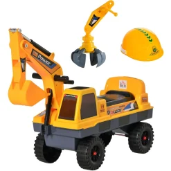 Homcom - Correpasillos camión excavadora 2 en 1