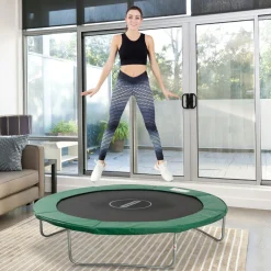 Homcom - Cubierta de protección para cama elástica Ø 305 cm verde