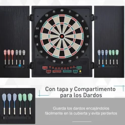 Homcom - Diana electrónica 12 dardos