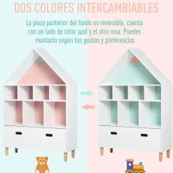 Homcom - Estantería de madera* Estilo De Vida