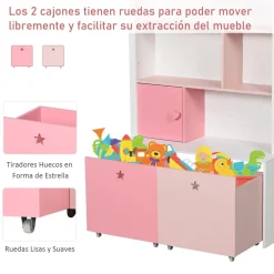 Homcom - Estantería de madera infantil