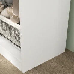 AIYAPLAY Homcom - Estantería infantil 3 niveles Blanco y Natural