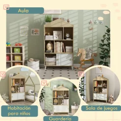 AIYAPLAY Homcom - Estantería infantil madera