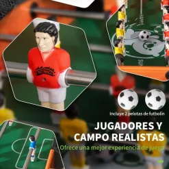 Homcom - Futbolín de mesa 118 x 104 cm* Deportes|Futbolines