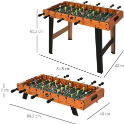 Homcom - Futbolín madera y negro