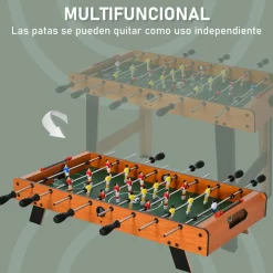 Homcom - Futbolín madera y negro