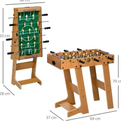 Homcom - Futbolín plegable 69 x 37 cm