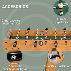 Homcom - Futbolín plegable 69 x 37 cm