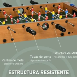 Homcom - Futbolín plegable 69 x 37 cm
