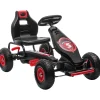 Homcom - Go Kart con pedales rojo-negro* Vehículos De Batería O A Pedales