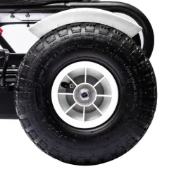 Homcom - Go Kart con pedales blanco-negro