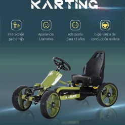 Homcom - Go-Kart a pedales para niños* Vehículos De Batería O A Pedales