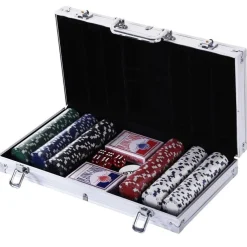 Homcom - Juego de Póker con 300 Fichas* Juegos Y Puzzles|Friki Zone