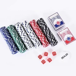 Homcom - Juego de Póker con 300 Fichas* Juegos Y Puzzles|Friki Zone