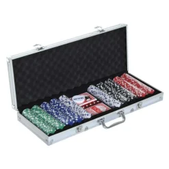 Homcom - Juego de Póker Aluminio* Juegos Y Puzzles|Friki Zone